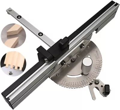 Precision Miter Gauge With Miter Gauge Fence + Repetitive Cut Flip Stop • $83.48