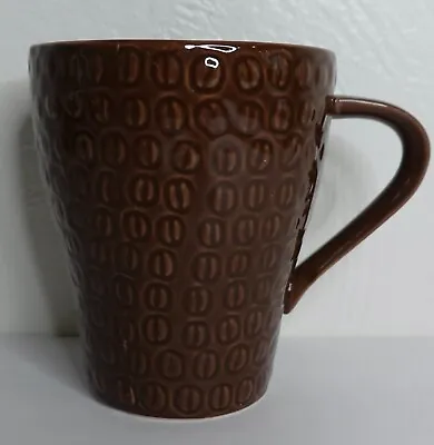 $16 • Buy 2008 Starbucks Brown Coffee Mug Design House Stockholm Embossed Coffee Bean 12 O