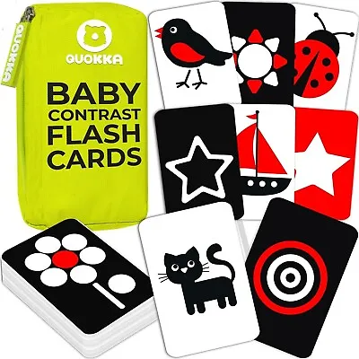 60 Double-Sided (120 Different Images) High Contrast Baby Flash Cards (New) • £4.99