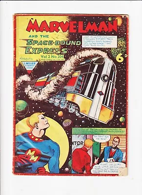 Marvelman 204  (british Miracleman)  Comic  Vintage Original 1957 Space Train • $25