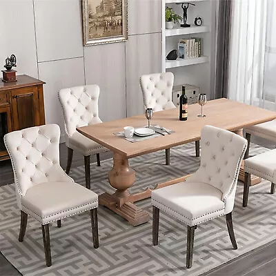 SOAR FLASH Velvet Dining Chair Set Of2/4/6/8 Kitchen Chair W/Wood Gold SliverLeg • $143.90