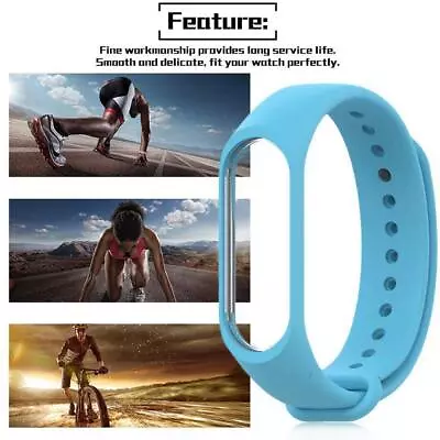 Replacement Band Strap For Xiaomi Mi Band 3/4 Wristbands Watch Silicone Bracelet • £2.28