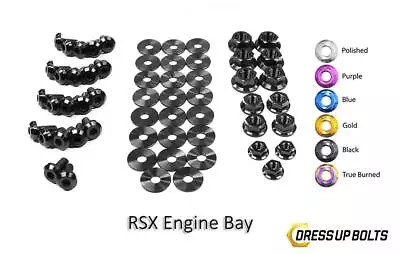 Black Dress Up Bolt Kit For 2002-2006 Acura RSX & RSX Type S (Engine Bay) • $277.19