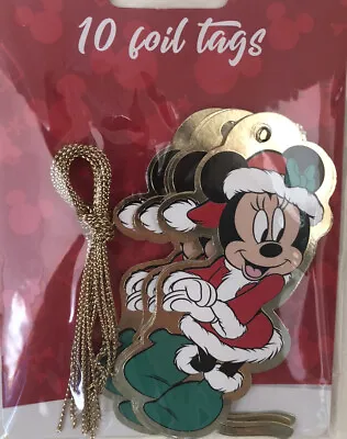 Minnie Mouse Christmas Foil Gift Tags 10 Pack • £2.60