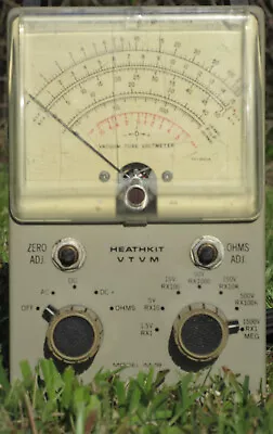 HeathKit VTVM - Model IM-18 - Vaccuum Tube Volt Meter - Vintage - W/ AC/DC Probe • $30