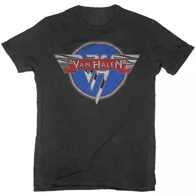 Van Halen Chrome Logo Black Official Tee T-Shirt Mens • £15.99