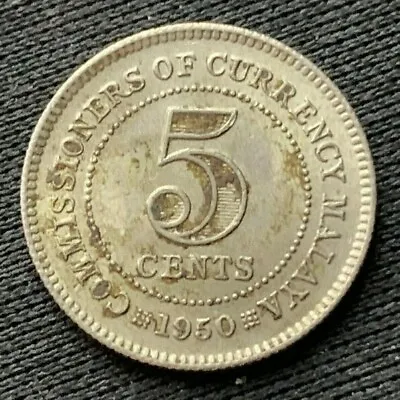 £16.31 • Buy 1950 Malaya British Borneo 5 Cents Coin AU UNC   High Grade World Coin   #C170