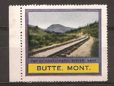 US Butte Montana Railroad Cinderella Label • $0.01