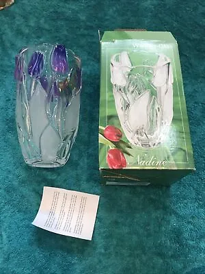 Original WALTHER GLASS Tulip Design Vase BRAND NEW • £47.99