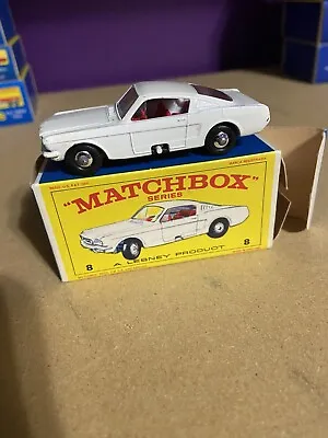 Vintage Matchbox Lesney  #8  Ford Mustang In Box Mint • $40