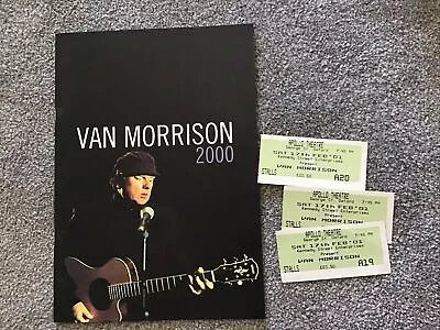 Van Morrison 2000 Theatre Brochure + Booking Tickets. • $4.98