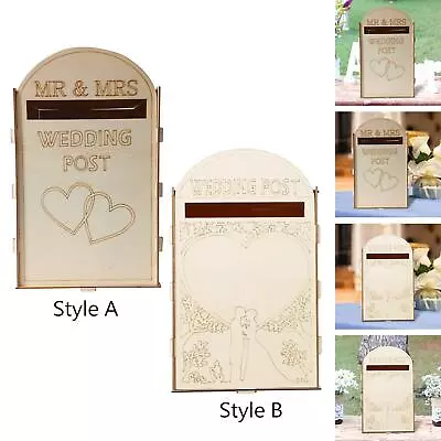 Wedding Card Box Wedding Decor Envelope Gift Card Box For Bridal Shower • $38.53