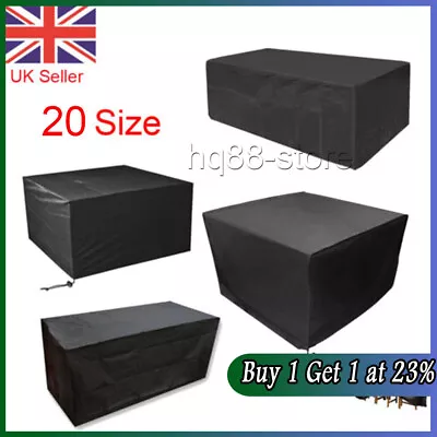 Waterproof Garden Patio Furniture Cover Rattan Table Cube Seat Covers Outdoor UK • £9.74