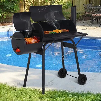 Goplus Outdoor BBQ Grill Charcoal Barbecue Pit Patio Backyard Meat Cooker Smoker • $178.36