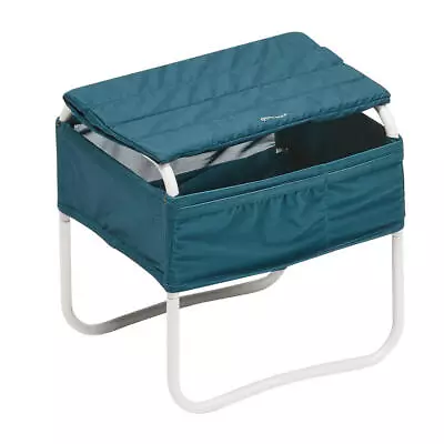 Camping Bedside Table Removable Shelf Large Storage Compartment Compact Quechua • £22.98