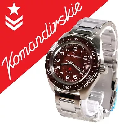 VOSTOK KOMANDIRSKIE 2416 / 02032A RUSSIAN Mechanical Military Watch • $116.50