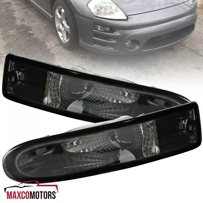 Smoke Bumper Lights Fits 2000-2002 Mitsubishi Eclipse Front Turn Signal Lamps • $26.54