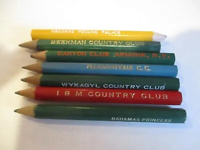 Lot Of 7 Vintage Golf Course Pencils New York Area • $2.99
