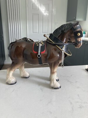 £7.50 • Buy Shire Horse Figurine Ornament Vintage Antique
