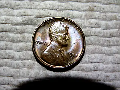 Gorgeously Toned Brilliant Uncirculated  1934-D Lincoln Cent C1 • $25