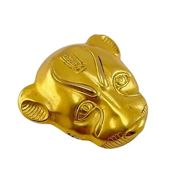 MMA Egyptian Revival Gold Lioness Sekhmet The Warrior Goddess Pendant - 1976 Met • $75