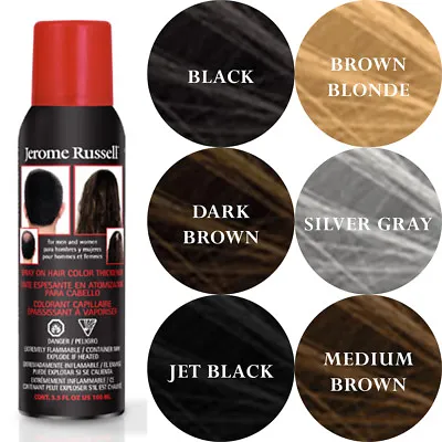 $10.99 • Buy Jerome Russell Spray On Hair Color Thickener 100 ML 3.5 Oz