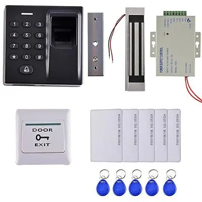 Fingerprint RFID Card Access Control System Kit Electric  Lock Kit • £74.17