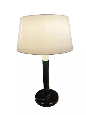 Lightolier Gerald Thurston Table Lamp Base WM-6198 MCM Mid-century BLACK/BONE • $220