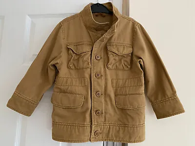 Gap Baby Boy Toddler Military Pockets Brown Jacket Coat Size 3 • $23