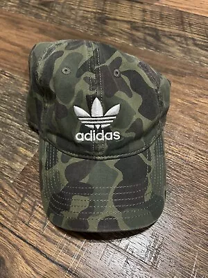 ADIDAS CAMO Olive Cargo Green STRAPBACK HAT CAP NEW With Tag • £19.27