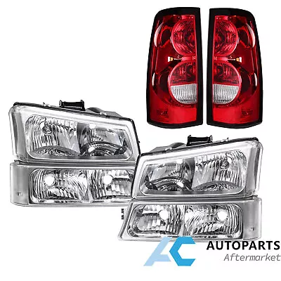 For 03-06 Chevy Silverado 1500 2500 3500 Headlights Tail Lights Assembly Kit • $119.99