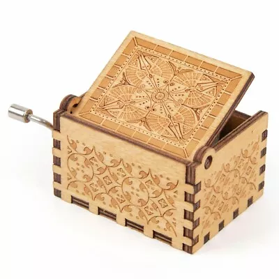 Mum To Daughter You Are My Sunshine Wooden Engraved Crank Music Box Family Gift • £6.39