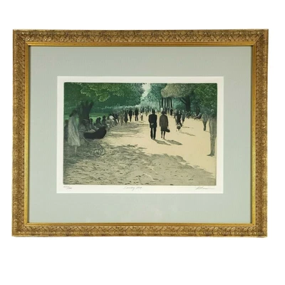 $799 • Buy *LIMITED* Harold Altman “Sunday 1979 Lithograph 165/200 Pencil Signed, Numbered 