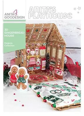 3D Gingerbread House Anita Goodesign Embroidery Machine Design CD NEW • $15.99