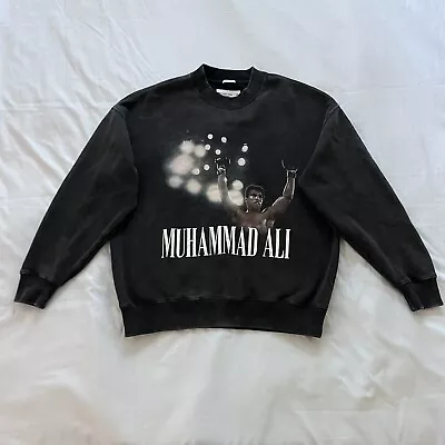 Abercrombie And Fitch Muhammad Ali Crewneck Sweatshirt Size XS Black • $30.42