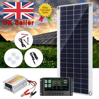 Solar Panel 220W Solar Power Inverter System Kit +60A Solar Charge Controller  • £31.99