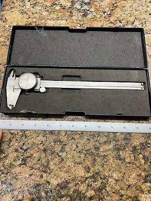 MITUTOYO 8” DIAL  CALIPERS 505-644-50 .001 + Case B635 • $70