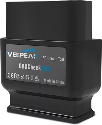 Veepeak OBDCheck BLE Bluetooth OBD II Scanner Car Code Reader Diagnostic Scan • £23.99