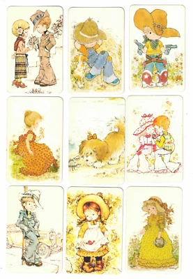 $12 • Buy Swap Cards X 9  1970's Blank Back - Sarah Kay