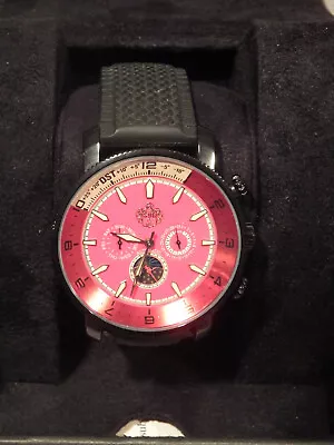 S.u.g. Mens Wrist Watch Red Face - Brand New Automatic Movt • $54.99