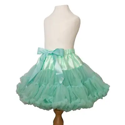 £21.99 • Buy Mint Green Pettiskirt Tutu 2-4 Years Girls Childrens Ruffle Skirt Dance Dress Up