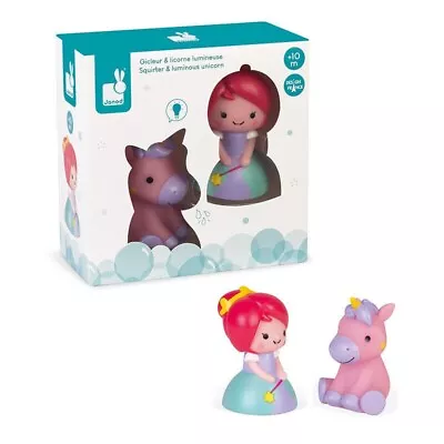 Janod Bath Time Squirter & Unicorn Toy 10 Months +  Brand New In Box • £7.95