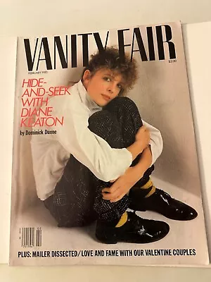 VANITY FAIR Magazine Feb 1985  - DIANE KEATON! • $6.99