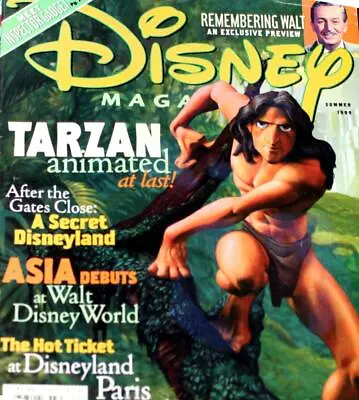 Remembering Walt Disney History Tribute Magazine 1999 Secret Disneyland Tarzan • $8.95