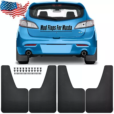 For Mazdaspeed 3 & Mazda 3 GT Sport 2 6 RX-7 RX-8 Rock Mud Flaps Splash Guards • $25.75