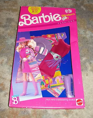 Vintage Barbie Western Fun Doll Outfit 1989 #1150 New In Package Moc • $39.99