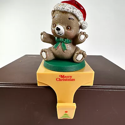 Vintage Merrilite Musical Teddy Bear Stocking Hanger Working 1985 • $23.99