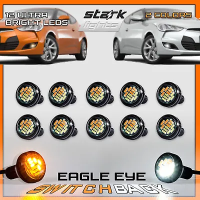 23mm 4014 LED Eagle Eye Light Dual Color White Amber Switchback DRL Lamp 10 PCS • $16.40