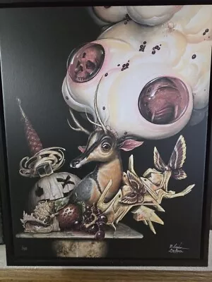  The Lost Thought  #1/30 Print Edition On Canvas By Greg  Craola  Simkins Framed • $900