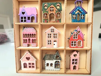 ONE Random Wooden Miniature Doll House  Fairy House Garden New Home  Gift • £1.90